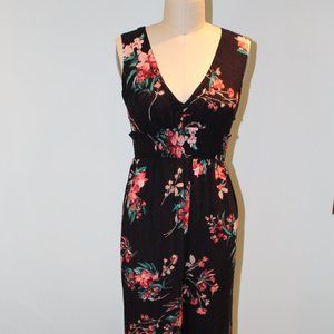 Black Floral Jumpsuit